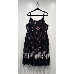 RetroSpec'd Clothing Retro Dress Size 14 Dog Print Pin Up 50s Style Rockabilly